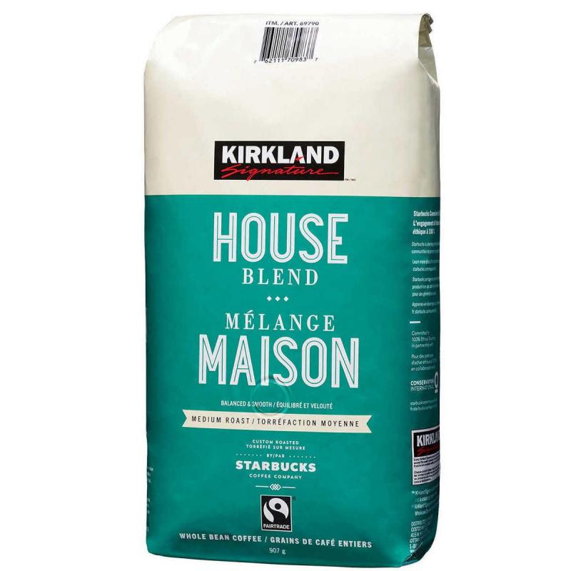 Kirkland Signature Roasted by Starbucks House Blend Whole Bean Coffee