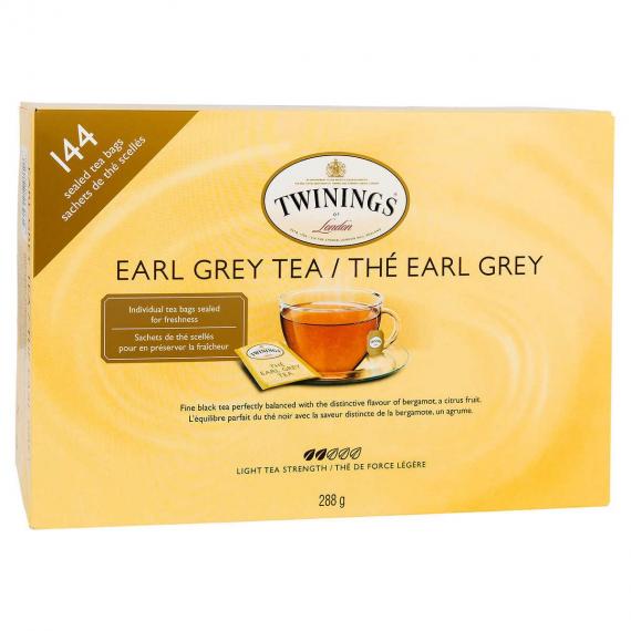 Twinings - Paquet de 144 sachets de thé Earl Grey 288 g
