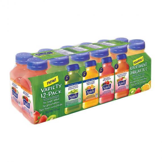 Naked Variety Packs Juice Smoothies, 12 x 296 ml