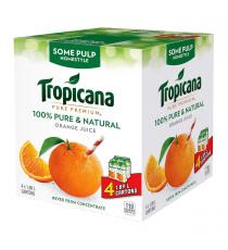 Tropicana Homestyle Orange Juice, a little pulp, 4 x 1.89 L