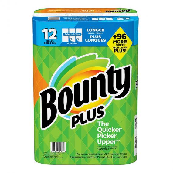 Bounty Plus De Serviettes De Papier De 12 Rouleaux