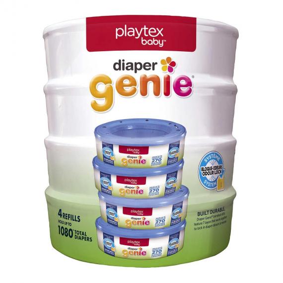 Playtex Diaper Genie Disposal System Refills Pack of 4