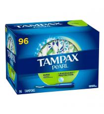 TAMPAX PEARL Super Plastic Tampons, 96 X