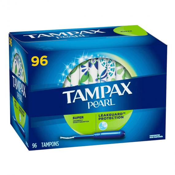 TAMPAX PEARL Super Plastique Tampons, 96 X