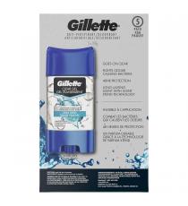 Gillette - Antisudorifique et désodorisant en gel transparent 5 x 108 g