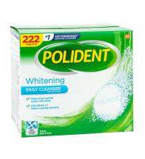 POLIDENT - Boite de 222 pastilles de nettoyant quotidien blanchissant