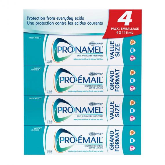 Sensodyne Pronamel Dentifrice Vague de fraicheur 4 x 115 ml