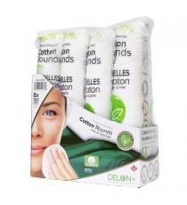 Delon Premium Cosmetic Cotton Rounds, 8-pack of 100