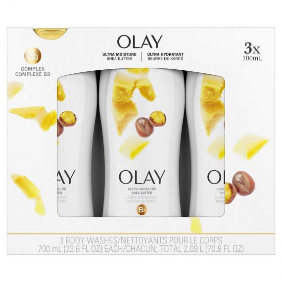 Olay Ultra Moisture Shea Butter Bodywash 3 x 700 ml