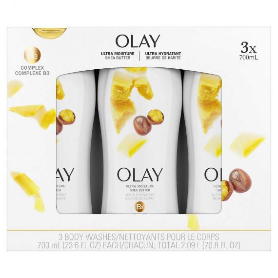 Olay Ultra - nettoyant pour le corps ultra hydratant au beurre de karité 3 x 700 ml