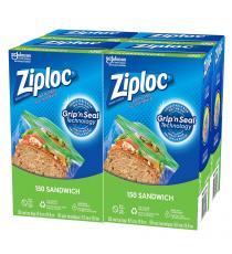 Ziploc Sandwich Bags, 4 x 150 packs