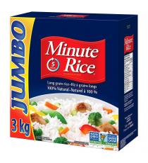 Minute Rice Long Grain Rice 3 kg