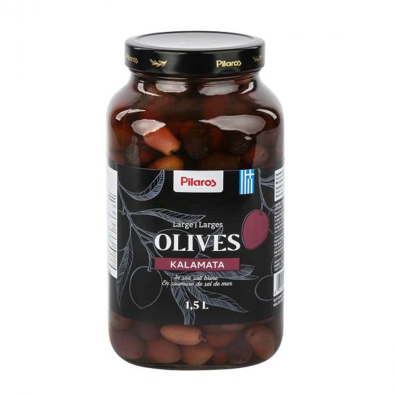 Pilaros Kalamata Entier Olives, 1.5 L