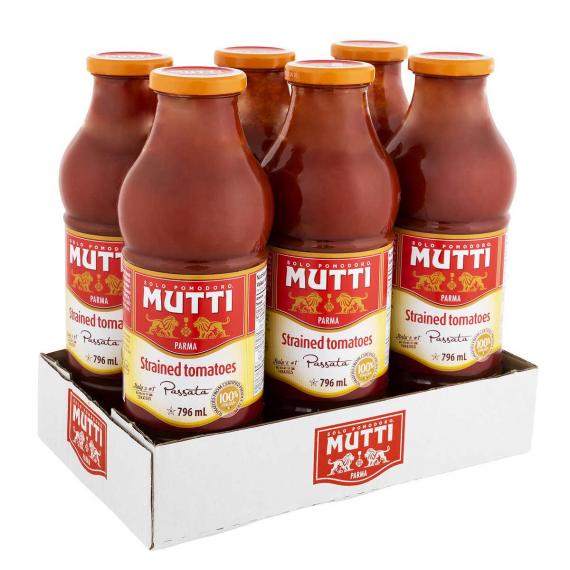 Mutti Passata Strained Tomatoes 6 x 796 ml