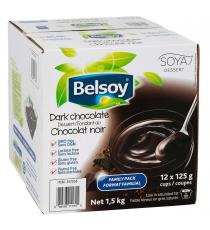 Belsoy Dark Chocolate Desert, 12 x 125 g