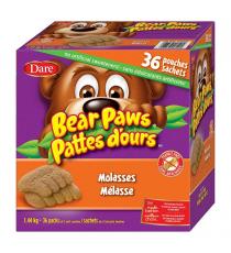 Dare Bear Paws Molasses Soft Baked Cookies 36 × 40 g