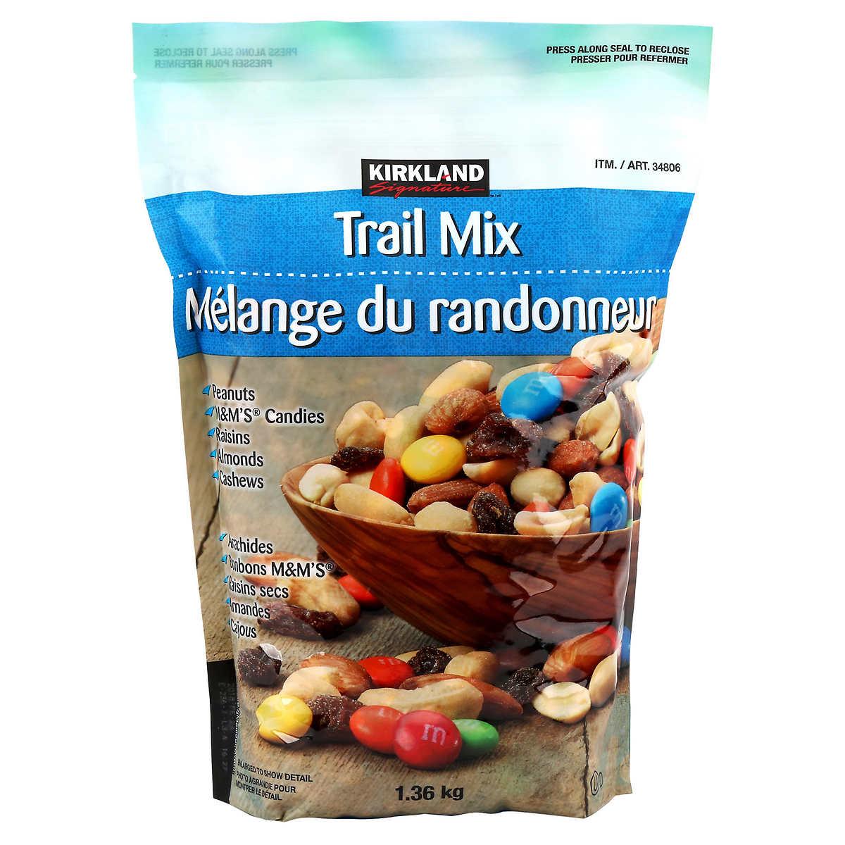Kviksølv kombination Layouten Kirkland Signature Trail Mix, 1.36 kg - Deliver-Grocery Online (DG),  9354-2793 Québec Inc.