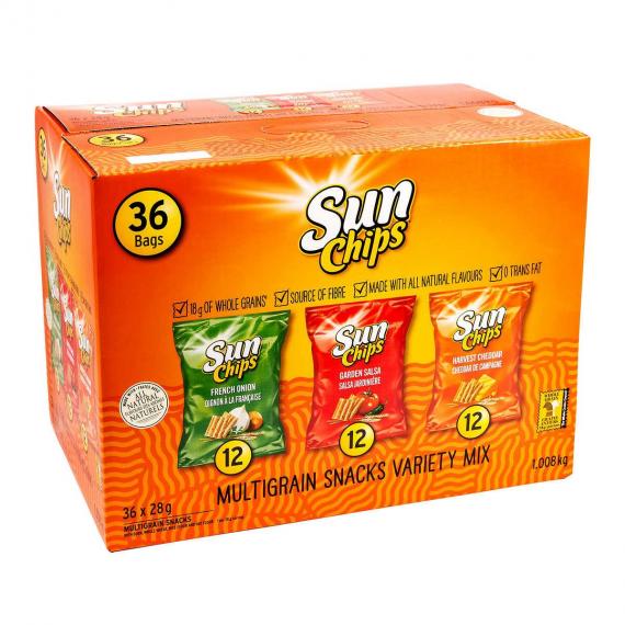 Frito Lay, Sunchips Variety Pack, 36 X 28 g