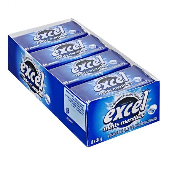 Excel Winter Fresh Sugar Free mints, pack of 8