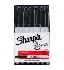 Sharpie - Marqueur à pointe fine noir Paquet de 25
