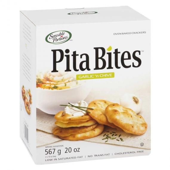 Sensible Portions - Boite de craquelins de pain pita Pita Bites de 567 g