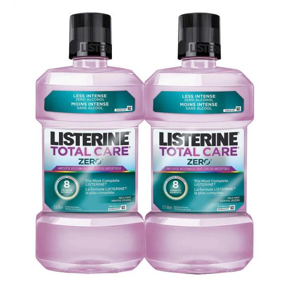 Listerine Total Care Zero Mouthwash 2 × 1.5 L