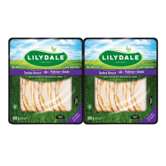 Lilydale - Poitrine de dinde en tranches 2 × 400 g