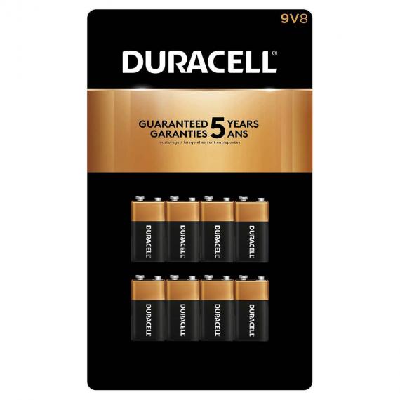 Duracell - Piles 9V Paquet de 8