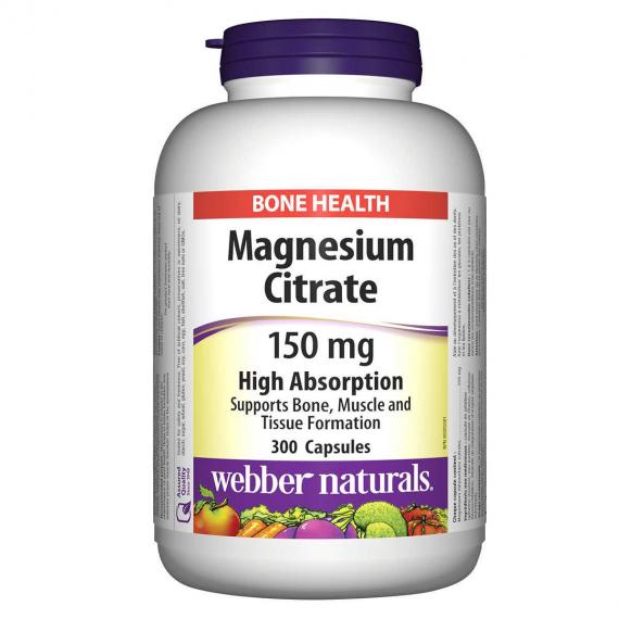 webber naturals® citrate de magnésium 150 mg -- 300 capsules