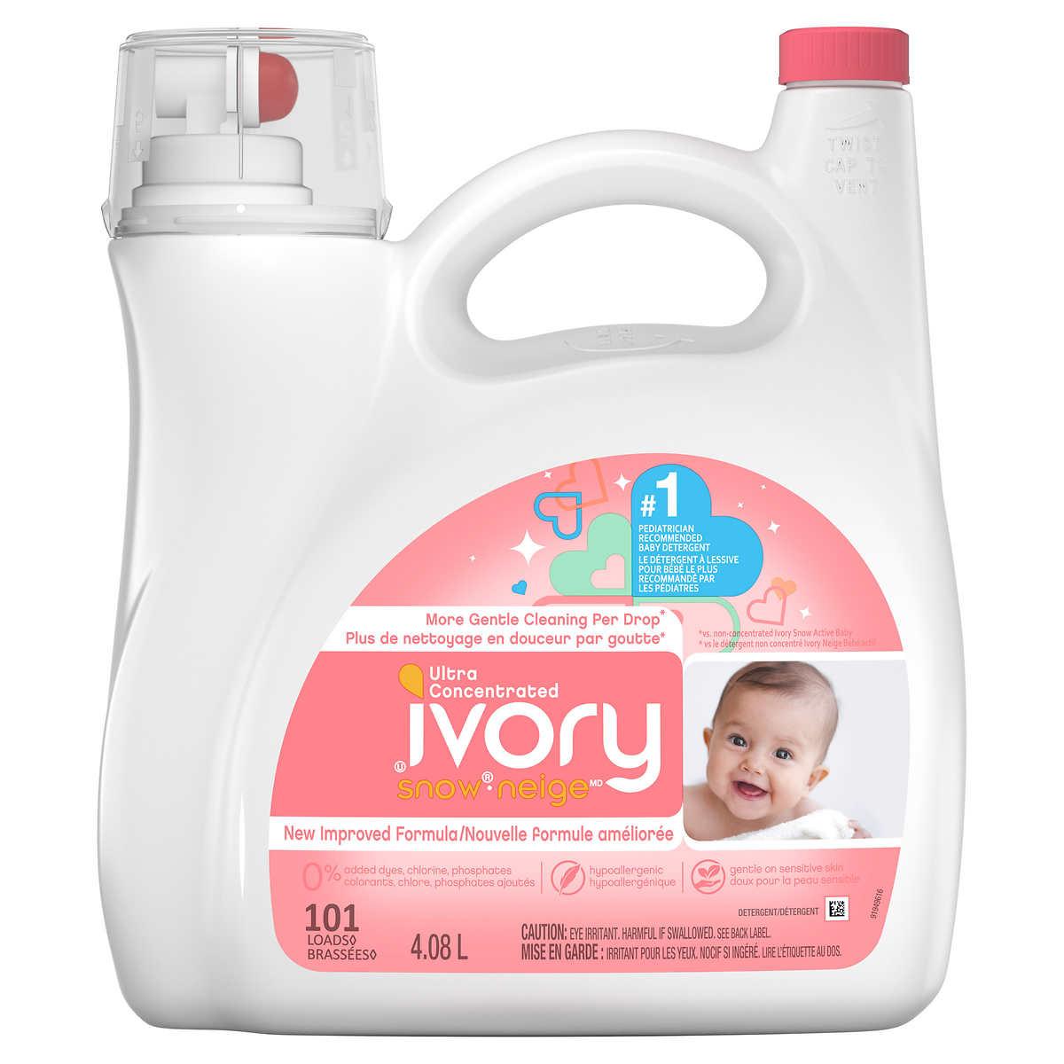 Ivory Snow Newborn Liquid Laundry Detergent 101 Wash Loads 4 08 L Deliver Grocery Online Dg 9354 2793 Quebec Inc