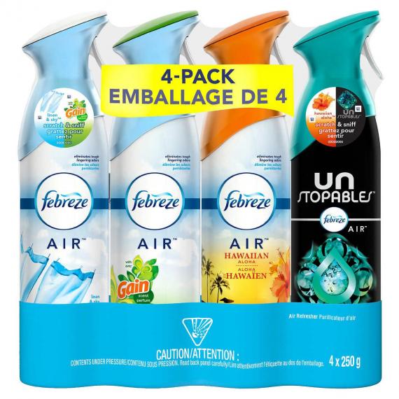 Febreze Air Refresher, Pack of 4