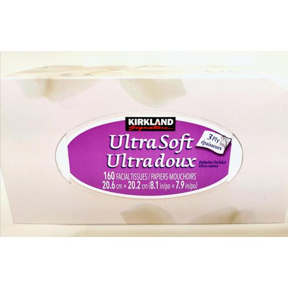 Kirkland Signature Ultra Tissu Facial, 3ply, 1 boîte