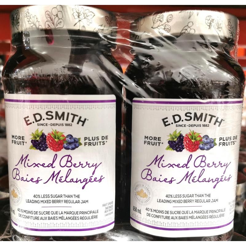 E.D.Smith Mixed Berry Jam, 2*650ml DeliverGrocery Online (DG), 9354