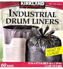 Kirkland Signature Smart Tie Industrial Garbage Bags, Pack of 60