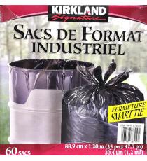 Kirkland Signature - Sacs à ordures à fermeture à nœuds, Paquet de 100