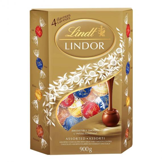 Lindt Lindor - Assortiment de chocolats cornet, 900 g