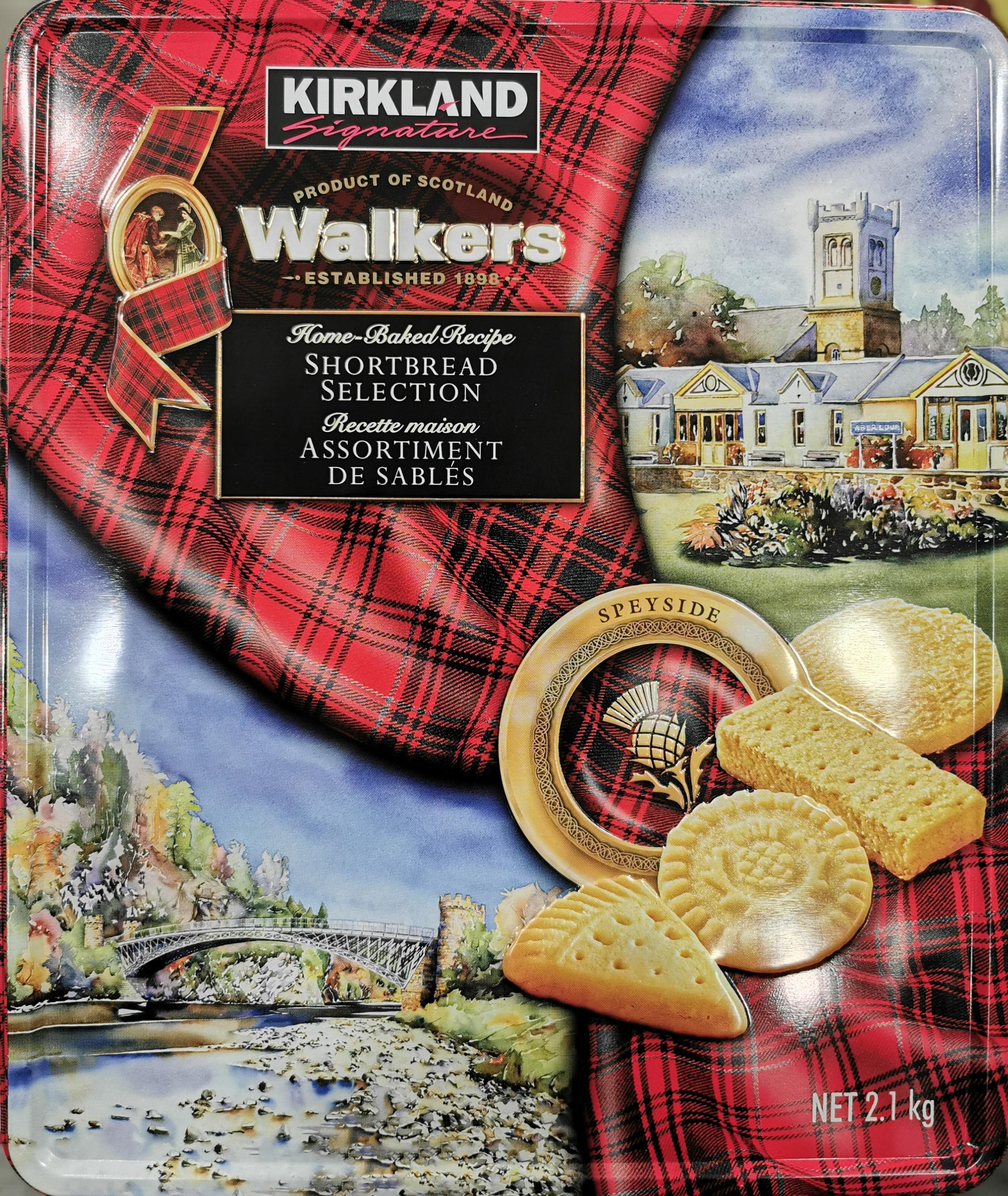 Tins Advertising Collectables 2.1kg Tin Kirkland Signature Walkers