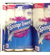 Sponge Towels Premium , 12 Rolles X 90 Sheets