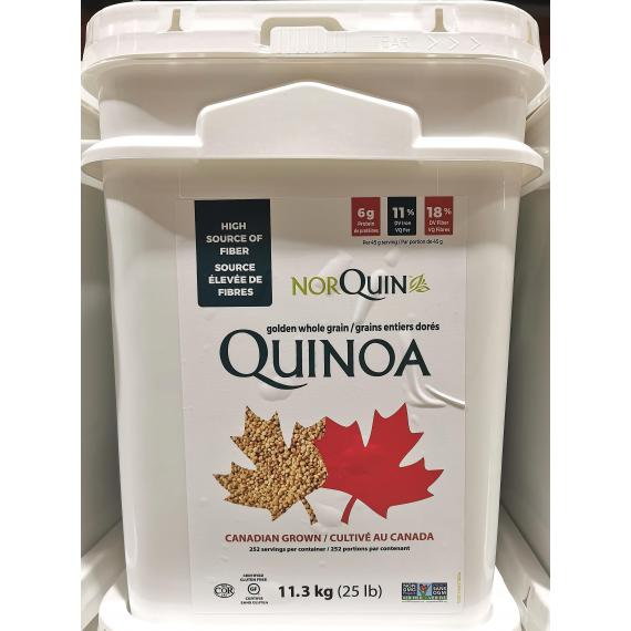 Norquin Canadien de Quinoa, grains entiers dorés, 11.34 kg