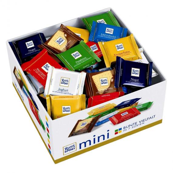 Ritter Sport Minis Chocolate Squares Variety Pack 84 × 17 g