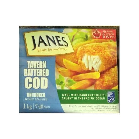 Janes, Morue en pâte Taverne, Non cuit, 1 kg - 7 ~ 10 filets