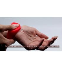 Wristband Hand Sanitizer Dispenser for Adults, Red