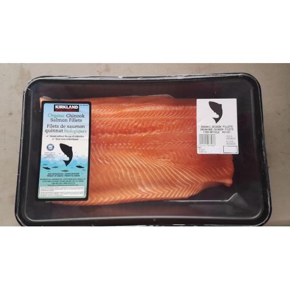 Organic Chinook Salmon Fillets - 1 kg ( +/- 50 g)