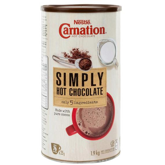 Nestle Carnation Hot Chocolate, Simply 5 Ingredients, 1.9 kg