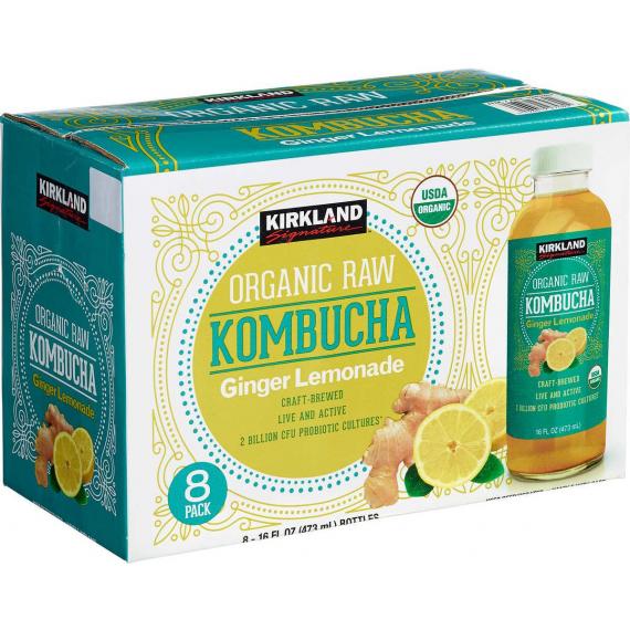 GTS Organic Raw Kombucha, 8 x 473 ml