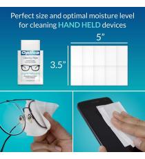 Optico Professional, Lingettes nettoyantes pour surfaces optiques et électroniques, 3 x 60 lingettes