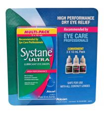 Gouttes oculaires ultra-lubrifiantes Systane, 3 bouteilles de 10 ml
