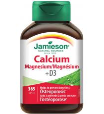 Jamieson, Comprimés de calcium et de magnésium avec vitamine D3, 365 unités