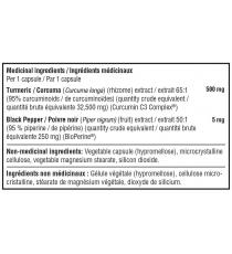Youtheory Curcuma Extra Fort 500 mg - 120 Capsules Végétariennes