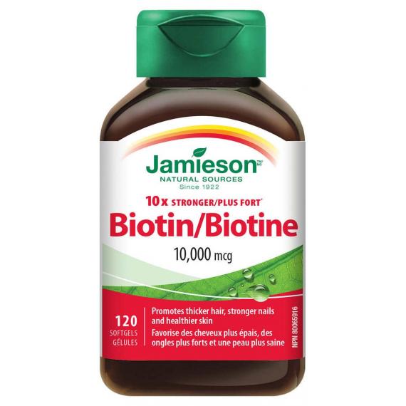 Jamieson Biotin 10,000MCG 120 Soft Gels